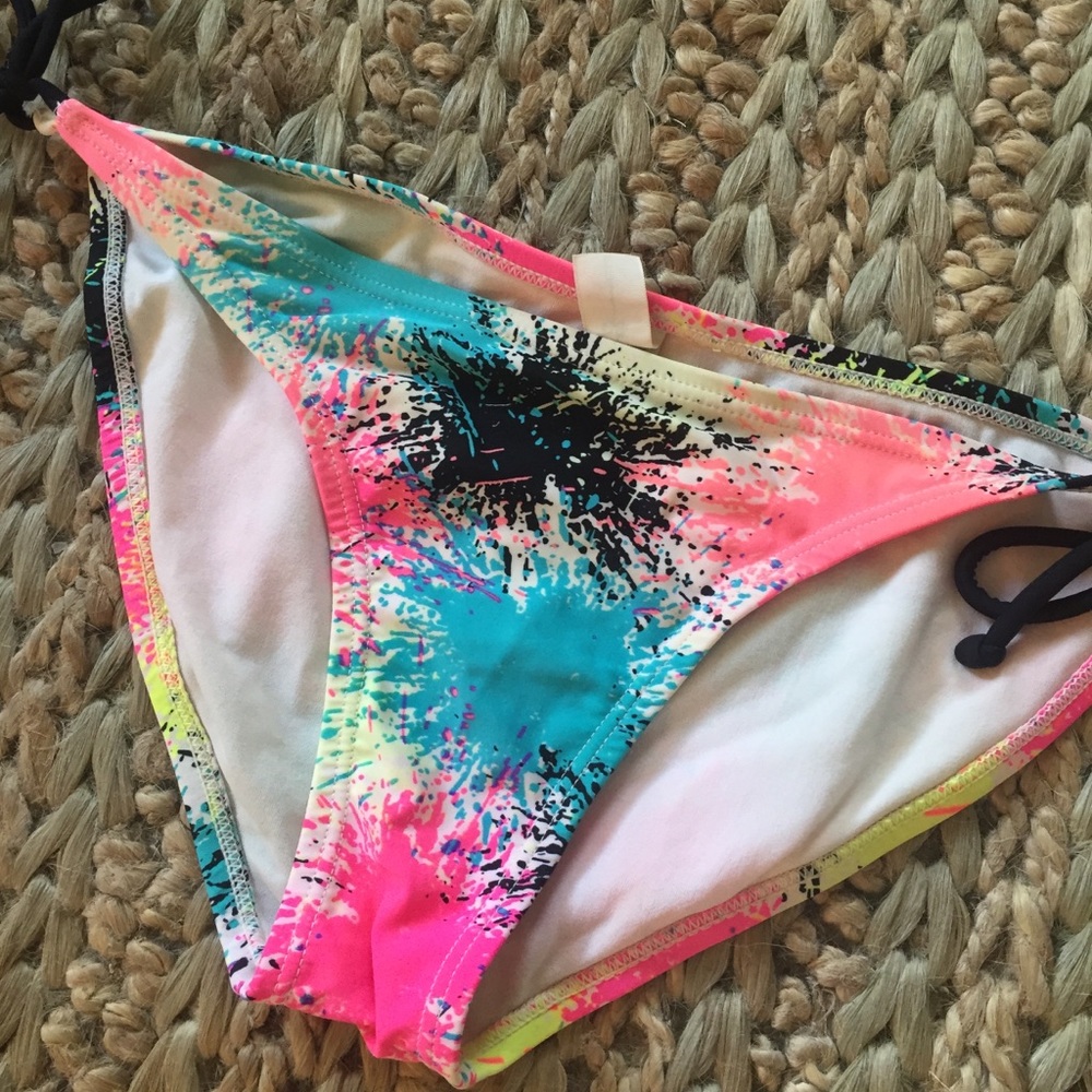 forever21 neon swim bottoms